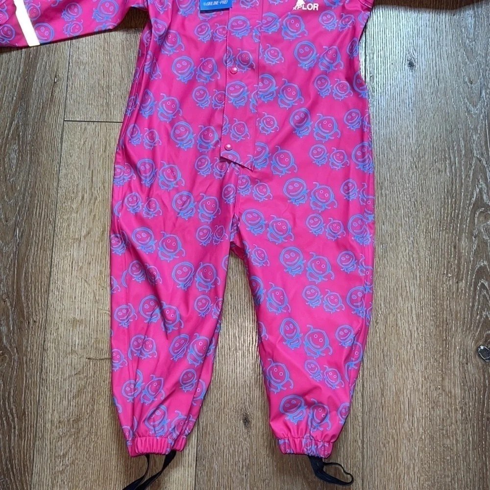 NWT Orline Pro Girls Reflective Rain Suit Size 92/2Yr